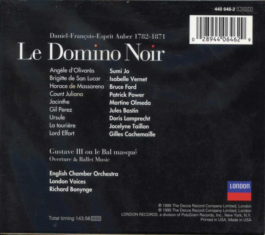 Le Domino Noir - Sumi Jo002